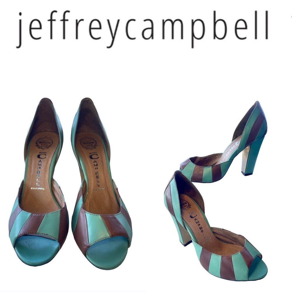 Jeffrey Campbell striped heels - Picture 5 of 9